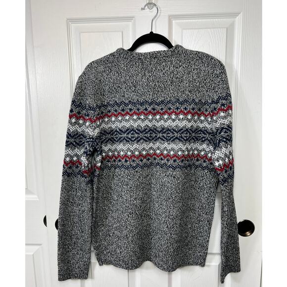 Forever 21 Men's Gray Navy Knit Oversized Grandpa Sweater Size Medium NWT - Picture 2 of 6